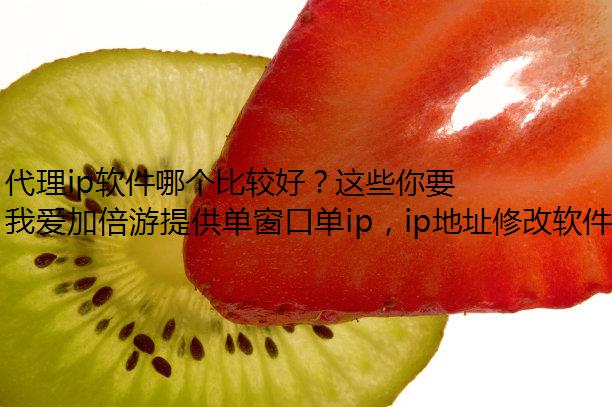 代理ip软件哪个比较好？这些你要了解！