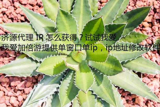 济源代理 IP 怎么获得？试试我爱加倍游